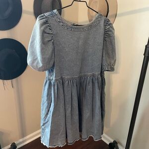 Forever 21 Blue Denim Mini Dress